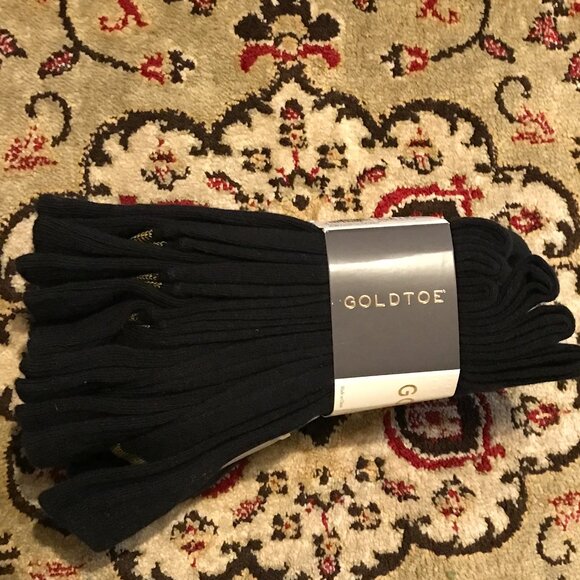 Gold Toe Ladies Ribbed Crew Socks – 6 Pair Pack, Black | Comfort & Style - Picture 4 of 6